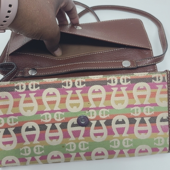 Etienne Aigner | Multicolored Convertible Clutch or Wristlet (One Size) - Picture 7 of 9